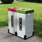 CUBO METALLIC BASE SINGLE 33x33x12h cm - BLACK