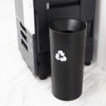 BLACK GARBAGE BIN 36LT WITH OPENING ON THE LID