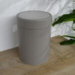 GREY BEIGE GARBAGE BIN DECO SWING 36LT WITH SWING LID