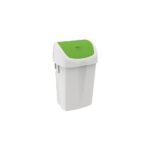DUSTBIN WITH SWING LID WHITE IPC 25LT