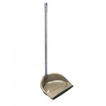 DUST PAN WITH RUBBER TIP AND FOLDING HANDLE